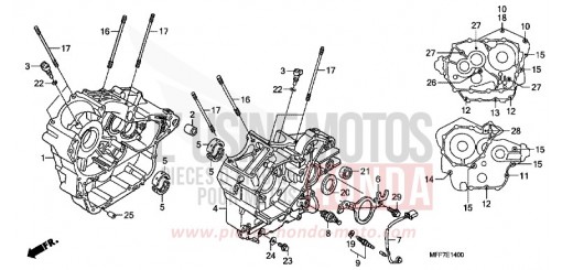 CARTER MOTEUR XL700VA9 de 2009